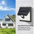 4Pcs Solar Powered Wall Lamp Motion Sensor 40LEDs IP65 Waterproof for Outdoor Garden Yard