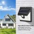 4Pcs Solar Powered Wall Lamp Motion Sensor 40LEDs IP65 Waterproof for Outdoor Garden Yard