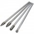4Pcs Working Tungsten Steel Long Burr Set Grinding Head Drill Bits Shank Rotary Files Double Cut Milling Tool Carving 150 160mm 4pcs set