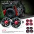 4Pcs set 1 9in Alloy Wheel Rim Beadlock Simulation RC Car Part for 1 10 D90 4WD SCX10 TRX4 red
