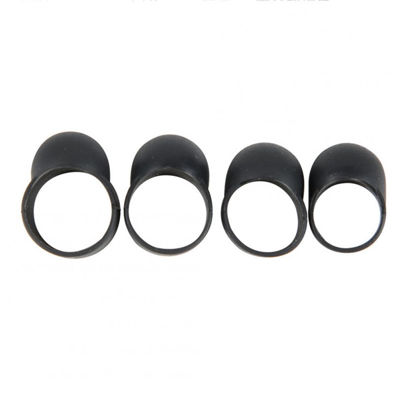 4Pcs/set Finger Sleeve for Steel Tongue Drum Painless Cover Percussion Drum Accessories black