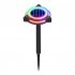 4W LED Solar Garden Light Built in Solar Panel Weatherproof Color Changing Outdoor Courtyard Lamp For Fence Pathway Trees Garden Yard Flying saucer model
