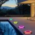 4W LED Solar Garden Light Built in Solar Panel Weatherproof Color Changing Outdoor Courtyard Lamp For Fence Pathway Trees Garden Yard Flying saucer model