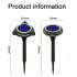 4W LED Solar Garden Light Built in Solar Panel Weatherproof Color Changing Outdoor Courtyard Lamp For Fence Pathway Trees Garden Yard Flying saucer model