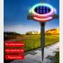 4W LED Solar Garden Light Built in Solar Panel Weatherproof Color Changing Outdoor Courtyard Lamp For Fence Pathway Trees Garden Yard Flying saucer model