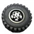 4X4 Rear Double RC Car Wheel for 1 16 WPL B14 B24 JJRC Q61 Truck Vehicle Models Black Titanium