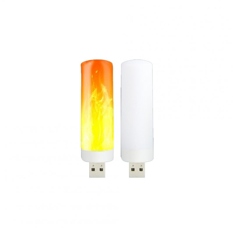 Portable Mini Night Light Ultra Bright Energy Saving Flame Light Effect Usb Lamp 
