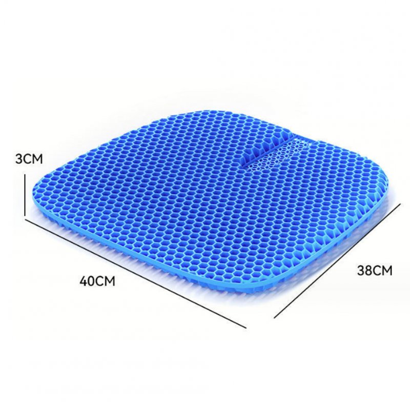 Car Seat Cushion Gel Cooling Pad Thick Big Breathable 3D Honeycomb Design Absorbs Pressure Seat Cushion 
