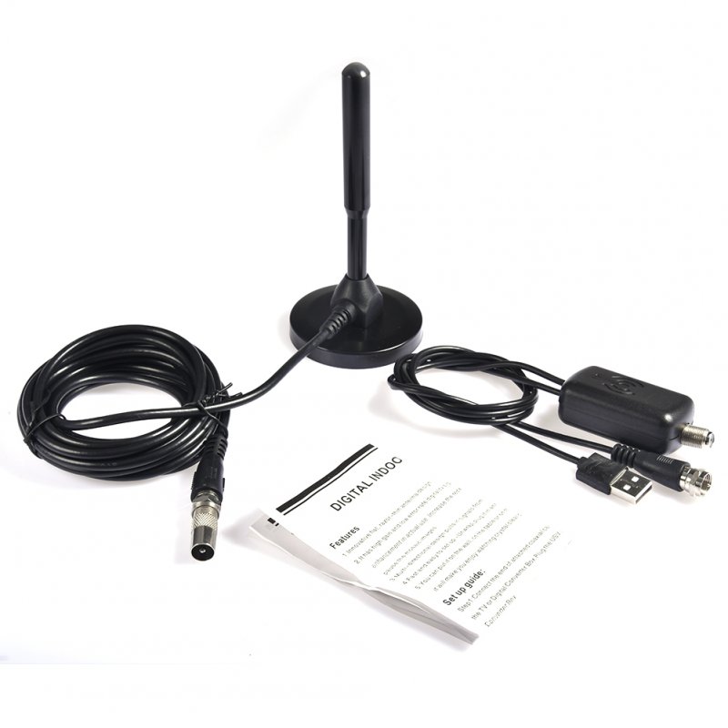Indoor Antenna TV Digital Receptor Signal Amplificador TV Radio Antenna Interior DVB-T Stick Converter 