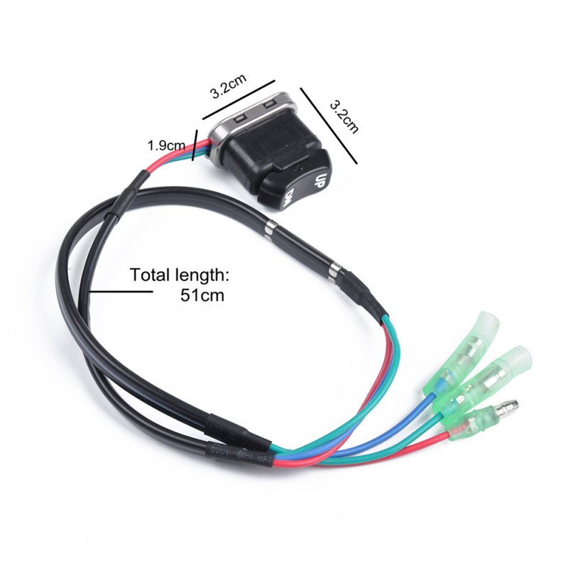 12V Tilt Switch Assembly for Yamaha Motor Outboard Remote Controller  black_A1039