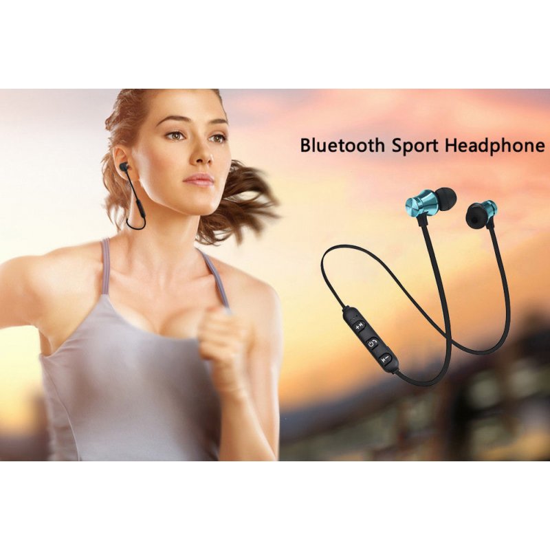 Bluetooth 4.2 Stereo Earphone Headset Wireless Magnetic In-Ear Earbuds  
