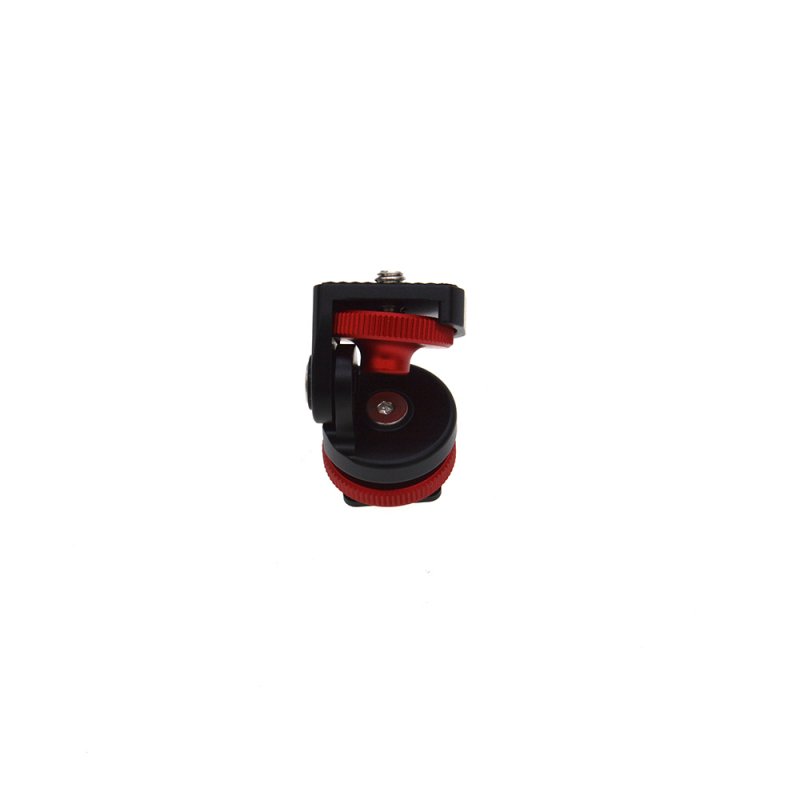 Mini Hot Shoe Adjustable Mount Holder on-Camera Monitor Bracket Stand 1/4'' Screw for Video Camera Monitor Fill Light Flash 