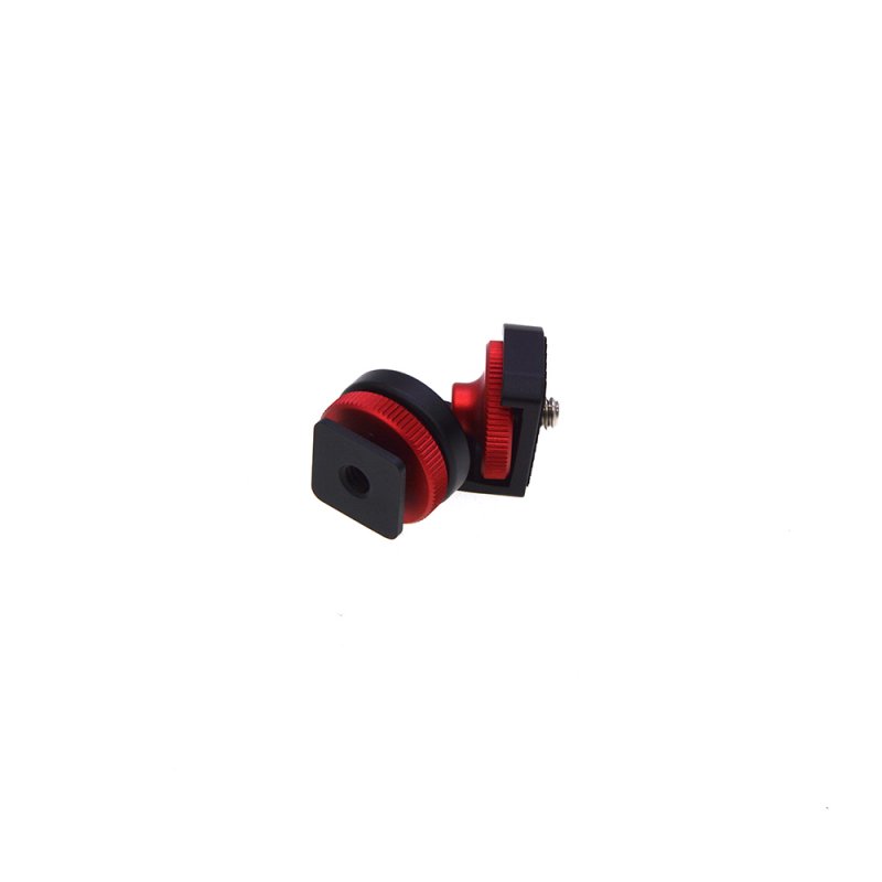 Mini Hot Shoe Adjustable Mount Holder on-Camera Monitor Bracket Stand 1/4'' Screw for Video Camera Monitor Fill Light Flash 