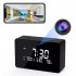 4k 1080p Full Hd Wireless Wifi Mini Camera Led Digital Electronic Alarm Clock Nanny Cam Night Vision Motion Detection Camcorder LCD alarm clock black