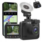 4k Driving Recorder Built-In Wifi Gps Car Dashboard Camera Recorder Dash Cam With Uhd 2160p 170 Degrees Wide Angle Night Vision Dual cameras