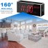 4k Full Hd Alarm Clock Camera 5g Wifi Webcam Cam Ir Night Vision 160 Ultra Wide Angle Home Security Motion Detection Camcorder