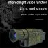 4k HD Night Vision Monocular Video Long Distance Infrared Night Vision Goggles for Outdoor Surveillance Black