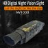 4k Hd Monocular Night Vision Device Infrared 5x Digital Zoom Telescope Outdoor Surveillance Video Recording Camera black