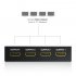 4k Hdmi Compatible Splitter 1x4 Full Hd 1080p Video Hdmi compatible Switch Switcher 1 In 4 Out Amplifier Adapter For Supermarkets Shopping Malls black
