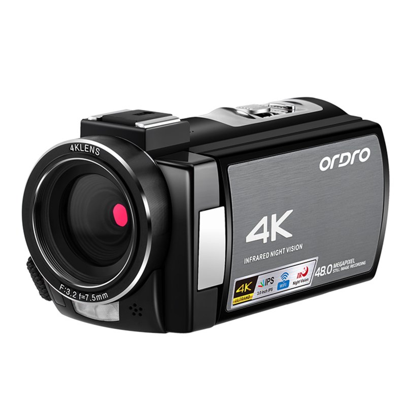 4k Video Camera Ips Touch-screen Full Hd Night Vision Camcorder 16x Manual Zoom Digital Vlog Cameras Standard version US Plug