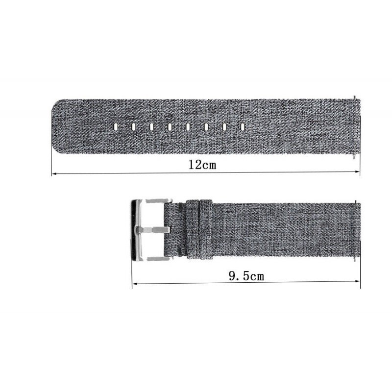 Woven Fabric Strap Wrist Bands with Stainless Metal Clasp for Fitbit Versa  