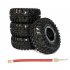 4pcs 2 2 Inch Inflatable Beadlock Tire Air Pneumatic Wheel For 1 10 RC Crawler Truck Car Silver