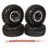4pcs 2 2 Inch Inflatable Beadlock Tire Air Pneumatic Wheel For 1 10 RC Crawler Truck Car Silver