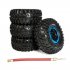 4pcs 2 2 Inch Inflatable Beadlock Tire Air Pneumatic Wheel For 1 10 RC Crawler Truck Car red