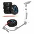 4pcs 2 2 Inch Inflatable Beadlock Tire Air Pneumatic Wheel For 1 10 RC Crawler Truck Car Silver