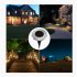 4pcs 20 Led Underground Lights Automatic Charging Solar Buried Lamps For Lawn Garden Pathway Decor yellow light
