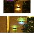 4pcs 4led Solar Wall Lamp Waterproof Up Down Luminous Night Light For Outdoor Garden Courtyard Decoration warm light