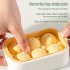 4pcs 6 Cavities Stackable Ice Mold Ice Tray Space Saving Food Grade Silicone Premium Ice Ball Maker With Lids Khaki 4pcs pack