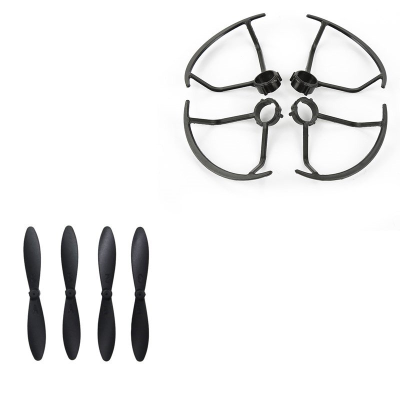 4pcs Blade + 4pcs Propeller Protective Cover for LF606 JD-16 D2 SG800 M11 Quadcopter RC Drones Spare Parts as shown