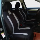 4pcs Car Front Seat Cover Black Universal Seat Cover For Car ruck Suv Cloth Seat Cover Black+gray
