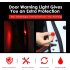 4pcs Car Safety  Light Anti collision 5 Led Side Door Sensor Warning Light red 5LED