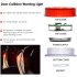 4pcs Car Safety  Light Anti collision 5 Led Side Door Sensor Warning Light red 5LED
