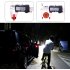 4pcs Car Safety  Light Anti collision 5 Led Side Door Sensor Warning Light blue 5LED