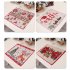 4pcs Christmas Cartoon Knitted Placemats Insulated Table Mats for Kitchen Restaurant Table Decorations