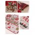4pcs Christmas Cartoon Knitted Placemats Insulated Table Mats for Kitchen Restaurant Table Decorations