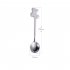 4pcs Christmas Spoon Set Creative Stainless Steel Coffee Dessert Spoon Set for Christmas Silver