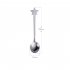 4pcs Christmas Spoon Set Creative Stainless Steel Coffee Dessert Spoon Set for Christmas Silver