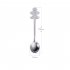 4pcs Christmas Spoon Set Creative Stainless Steel Coffee Dessert Spoon Set for Christmas Silver