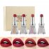 4pcs Crystal Rhinestone Bow Lipstick Makeup Lipstick Set Long Lasting Moist Non stick Cup Makeup Gift 01 