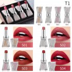 4pcs Crystal Rhinestone Bow Lipstick Makeup Lipstick Set Long Lasting Moist Non stick Cup Makeup Gift 01 