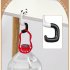 4pcs Foldable Hanger Cartoon Animals Non slip Strong Load bearing Table Hook For Handbag School Bags Key Chains set