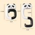 4pcs Foldable Hanger Cartoon Animals Non slip Strong Load bearing Table Hook For Handbag School Bags Key Chains set