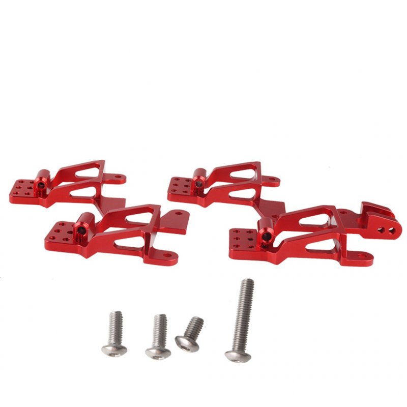 4pcs Front Rear Metal Shock Absorbers Bracket for 1/10 Land Rover Defender RC Crawler Car Traxxas TRX4 D90 D110 RC4WD red
