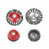 4pcs Knotted Wire Cup Brush for Angle Grinders 8500rmp Bowl Type Twisted