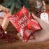 4pcs Laser Christmas Candy Packaging Paper Box Christmas Eve Gift Bag Diy Gift Red Type D