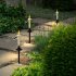 4pcs Led Electronic Candle Lights Waterproof Solar Lamp With Grounding Accessories For Garden Decoration Warm white light  4pcs 